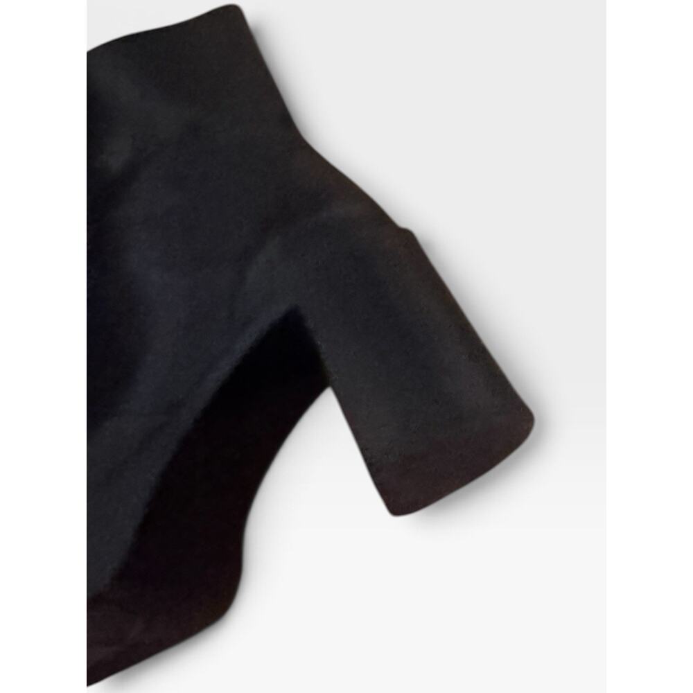 Simon Miller Low Raid Black Leather Platform Boots Zip Round Toe SZ 37/ US 7 - Picture 4 of 9